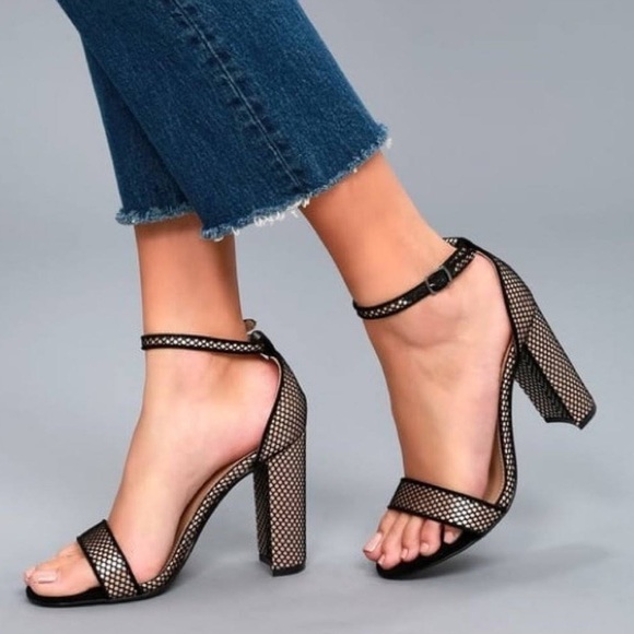 Mesh Chunky Heel - Picture 7 of 7